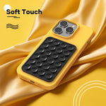 Silicone Phone Sticky Grip, Suction Phone Case Mount for Iphone and Android, Hands-Free Sticky Cell Phone Grip, Mobile Fidget Mirror Holder for Selfies and Videos