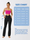Yoga Pants Women, Flare Leggings for Women with Pockets Crossover High Waisted Bootcut Yoga Pants