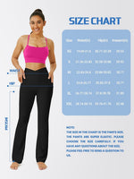 Yoga Pants Women, Flare Leggings for Women with Pockets Crossover High Waisted Bootcut Yoga Pants