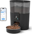 Automatic Cat Feeder with App, 2.4G Wifi Cat Food Dispenser, 3L Slow Feeder Timed Cat Feeders for Dry Food, 10 Meals/Day, 6 Portions/Meal, Dual Power Supply Smart Pet Feeder for Small Dog