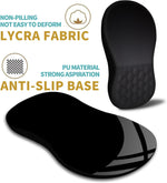 Ergonomic Mouse Pad Wrist Support with Massage Design, Wrist Rest Pain Relief Mousepad with Memory Foam&Non-Slip PU Base, Mouse Pads for Wireless Mouse & Desk (12X8 Inch,Black)