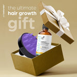 Organic Rosemary Castor Hair Oil + Massager Hair Growth Set Hair Growth Oil 4 Ounces with Coconut & Olive Oil for Dry, Damaged & Split End