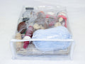 8-Pack Heavy Duty Vinyl Zippered Closet Square Storage Bags (Clear) for Sweaters, Sheets, Arts & Crafts, Toys and Much More! (12" X 15" X 5") 3.9 Gallon
