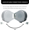 Retractable Clothesline Heavy Duty Retracting Clothes Line Outdoor and Indoor with Durable ABS Shell and 38 Feet Extruded PVC Line,With Lock to Prevent Sagging