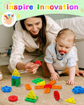 Montessori Toys for 1 2 3 Years Old Boys Girls Birthday Gifts, Wooden Sensory Toys for Ages 2-4 Toddlers Kids Baby, Toddler Learning Toy Activities Puzzles Ages 1-3