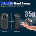 Body Cam, 1080P with Screen, Mini Wearable Action Camera with Magnetic Charging Case, Waterproof Portable Video Recorder for Work, Outdoors