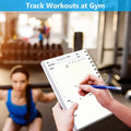 Food and Fitness Meal Workout Journal Diary Wellness Log Notebook Planner Weight Loss Diet Exercise Training Health Tracker 6.1X 8.5 Inch Hard Cover