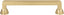 A103-WB Oskar Collection Pull, Warm Brass