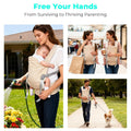 Baby Carrier Newborn to Toddler - Soft Structured Carrier with Hip Healthy Design, 3 Carry Positions Options, Ergonomic Backpack Design with Lumbar Support (7-35Lbs) Ivory