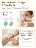 Gua Sha and Face Roller Set: Face Skin Care Tools with Facial Cleansing Brush, 2 Silicone Scrubber Pads & Face Sponge, Travel Bag, Self Care Gift