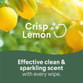 Disinfecting Cleaning Wipes for Spring Cleaning & Allergy Season, Bleach Free, Fresh Scent and Crisp Lemon, 75 Count Each, Pack of 4