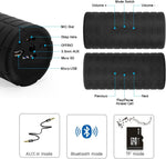 Bluetooth Wireless Speaker, Portable Waterproof and Wearable Outdoor Speaker with 3.5Mm Aux Microsd Input Hifi Bass for Mountain Bike Bicycle Electric Scooter (Black)