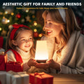 Rechargeable LED Night Light, Touch & Remote Control Bedside Lamp with 13 Colors, 5 Brightness Levels, Portable Table Lamp for Kids Baby Nursery, Bedroom, Bathroom, Camping, Light Brown