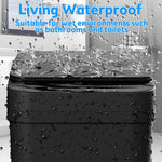 Bathroom Trash Can with Lid,  2 Pack 2.2 Gallon Automatic Touchless Garbage Can, Small Motion Sensor Smart Trash Can, Slim Waterproof Trash Bin for Bedroom, Bathroom, Office, Living Room (Black)