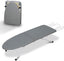 Tabletop Ironing Board,Portable Iron Board with Iron Rest, Foldable Small Ironing Board with Heat Resistant Cover and 100% Cotton Pad, 31.5"X11.8"X7", Grey