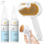 Pet Steam Brush for Dog & Cat – 3-In-1 Spray Hair Removal Comb for Shedding & Grooming, Softens Fur & Reduces Static – Water Brush for Long & Short Coats, Bath-Hating Pets, Includes Waterless Shampoo