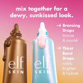 SKIN the Hottest Drops Duo, Holy Hydration! Thirst Burst & Bronzing Skincare Set, for a Dewy, Sun-Kissed Look, Vegan & Cruelty-Free
