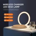 LED Table Lamp with Charging Solution - Adjustable Bedside Desk Lamp with Touch Control, 3 Brightness Levels, Eye-Caring Reading Night Light for Bedroom, Living Room, Home & Office