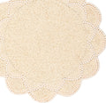 Round Ivory Placemats 13 Inches- Set of 1 | Heat Resistant Mats for Kitchen and Dining Table Décor- Non Slip Placemat for Special Occasions and Everyday Use | Ideal for Gatherings