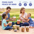 [32 Oz. - 24 Count Plastic Deli Containers with Lids - Disposable Food Storage Containers with Airtight Lids, Ideal for Soups, Stews, and Meal Prep