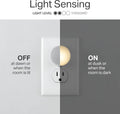 , LED Night Lights Plug into Wall, 6-Pack, Dusk to Dawn Auto On/Off Sensor, Soft White, Plug in Nightlight Perfect for Adults, Kids, Bedroom, Bathroom, Hallway, Kitchen