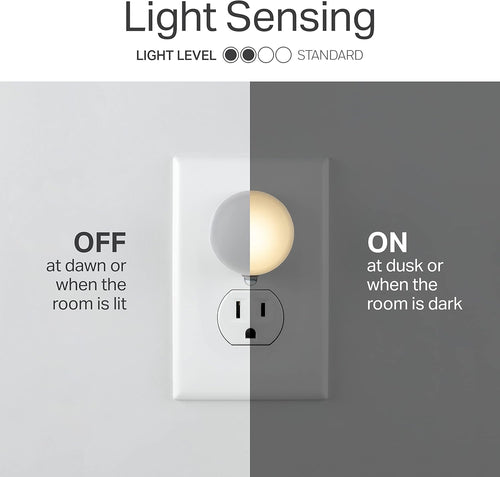 , LED Night Lights Plug into Wall, 6-Pack, Dusk to Dawn Auto On/Off Sensor, Soft White, Plug in Nightlight Perfect for Adults, Kids, Bedroom, Bathroom, Hallway, Kitchen
