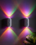Motion Sensor Wall Light, Rechargeable Peel and Stick on Sconce Set of 2, Wireless No Drill RGB Wall Lamps, Magnetic Battery Operated Indoor Lighting for Hallway, Stairs, Bedroom, Bathroom, Bar Decor