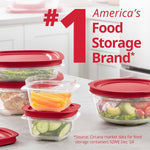 Rubbermaid Easystore Large Containers, 18-Piece Set, Food Storage Containers with Lids