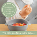 Silicone Baby Bowls with Suction Set - Strong Suction Design for Toddlers 1-3, Easy-Grip Baby Spoon for Self-Feeding, BPA Free Feeding Bowls, 4-Piece Set