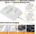 Battery Powered Desk Lamp, Portable Lamps Rechargeable 3 Color Modes Touch Control Stepless Dimming, Wireless Desk Lamp with 2000Mah, Small LED Table Light for Dorm Study Office Bedroom,White
