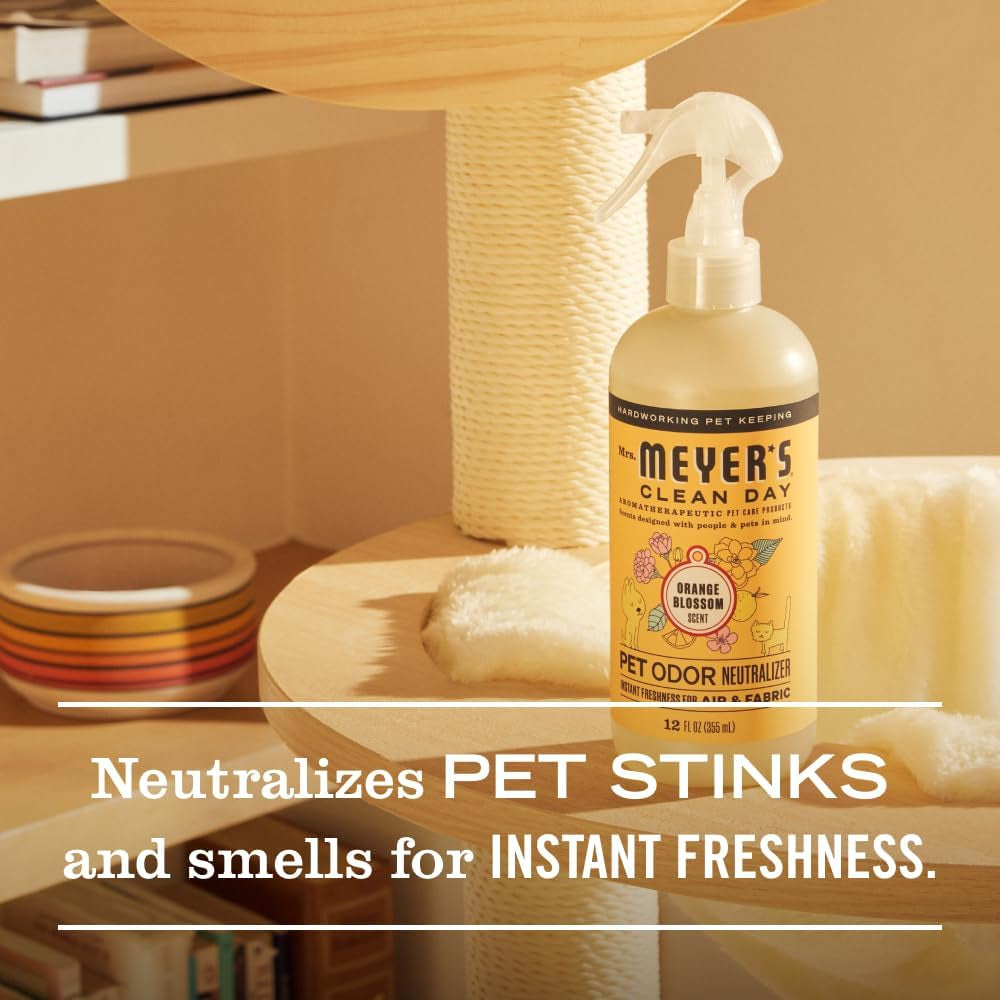 MRS. MEYER'S CLEAN DAY Pet Odor Neutralizer, Orange Blossom Scent, 12Oz