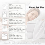 King Size 4 Piece Sheet Set - Hotel Luxury Bedding for King Size Bed - Soft and Breathable Bed Sheets Set - Deep Pocket Sheets,Wrinkle & Fade Resistant(King, White)