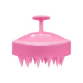 Scalp Massager Hair Growth, Soft Silicone Scalp Scrubber Shampoo Brush for Exfoliation, Dandruff Removal Head Massage Stress Relax, Wet & Dry Use for Thick Thin Curly Hair Care, Cherry Pink