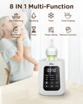 Baby Bottle Warmer, Milk Warmer Breastmilk Bag Formula Fast Warming for New Born Baby Bottles, with Time Temp Control Automatic Shut off at Home Use