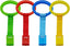 4 PCS 4 Colors Plastic Baby Crib Pull Rings Kids Walking Exercises Assistant Stand up Cot Hanging Rings for Infant Baby Toddler Practice Tool