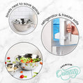 Meal Prep Stainless Steel Mixing Bowl (5-Piece Set) Home, Refrigerator, and Kitchen Food Storage Organizers | Ecofriendly, Heavy Duty, No Lids