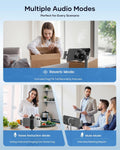 Wireless Microphone for Iphone Ipad and Android Phone, 2 Pack Wireless Lavalier Lapel Mic with Noise Reduction, Plug and Play Mini Microphone for Video Recording Interview Podcast Youtube Tiktok Vlog