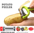 Potato Apple Vegetable Peelers for Kitchen, I and Y Peelers for Fruit Veggie Potatoes Carrot Cucumber, 3 in 1 Blade Spin Design with Julienne Function