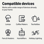 Smart Plug, Works with Alexa Only, Voice Control, Remote APP Control, Schedule, Compact Design, Versatile, 2.4 Ghz Wi-Fi, No Hub Required, 4-Pack, White