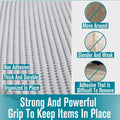 Shelf Cupboard Liner, Cabinet Drawer Liners Non Adhesive 12 Inches X 20 Feet for Kitchen Cabinets, Strong Grip Durable Non Slip for Storage Desks Kitchenware Tableware, Easy to Install, White