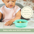 Silicone Baby Bowls with Suction Set - Strong Suction Design for Toddlers 1-3, Easy-Grip Baby Spoon for Self-Feeding, BPA Free Feeding Bowls, 4-Piece Set