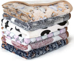 6 Pcs Absorbent Guinea Pig Blankets Washable Small Animal Fleece Bedding Cage Liners Reusable Pet Pee Pad Sleep Mat Pad Cover for Hamster Ferret Rabbit Chinchilla Hedgehog (16"X24")