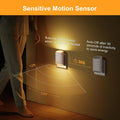 LED Night Light Plug into Wall with Motion Sensor & Dusk to Dawn Sensor, Soft White 3000K, 1-100LM Adjustable Brightness, Nightlights for Bathroom, Hallways, Bedroom, Stairway, 2 Pack