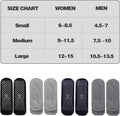 Unisex Non Slip Grip Socks with Cushion for Yoga Pilates Barre Home & Hospital