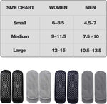 Unisex Non Slip Grip Socks with Cushion for Yoga Pilates Barre Home & Hospital