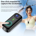 Mini Body Camera, Wearable Action Body Cam with Audio & Video- Thumb Hands Free Waterproof Recording Wearable Cameras - for Work Travel Pet Walk Swim(Black)