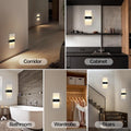 Rechargeable Battery Operated Wall Sconces Set of 2,Magnetic Wireless Led Wall Lamp, Motion Sensor Wall Lights Indoor Dimmable Night Light with Switch for Bedroom,Living Room,Hallway,Stair
