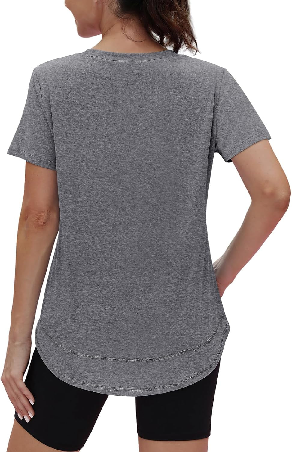 Womens Workout Tops Short Sleeve Shirts Sun Protection UPF 50+ Quick Dry Outfits for Hiking Running S-3XL