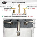 Bathroom Sink Splash Guard 3-Round-Hole : , Faucet Mat for Bathroom Sink 3 Holes (Gray & Gray)