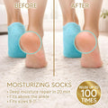 Moisturizing Socks (Size 9-11) – Gifts for Women Her Wife - Infused with Vitamin E & Jojoba Oil - Gel Silicone Aloe Foot Care Socks - Spa Self Care Gifts for Women
